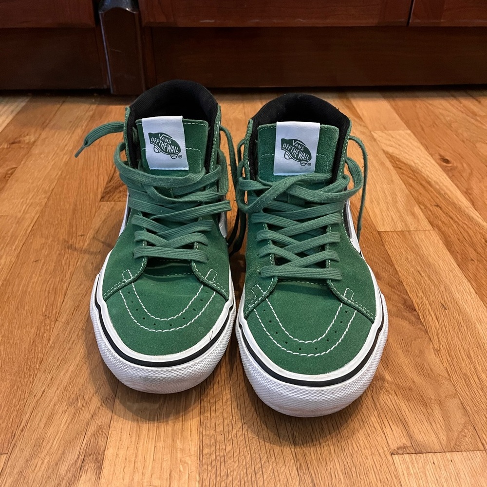 Vans Forest Green High-Top Sneakers EXCELLENT Condition!